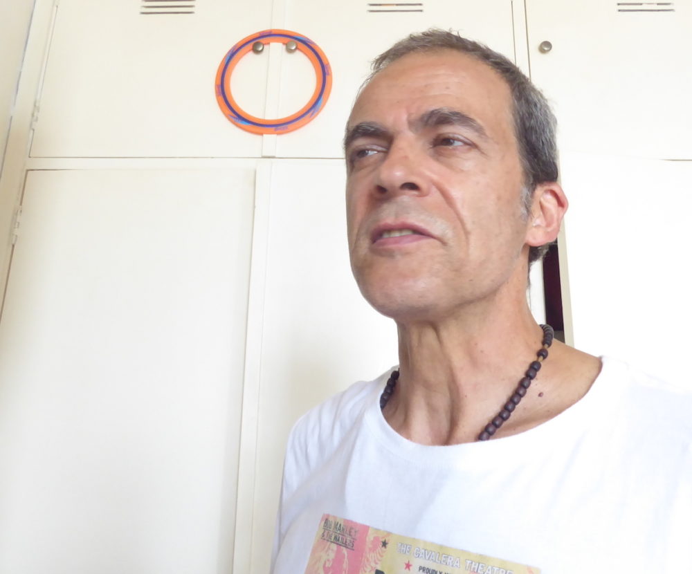 Journalist Otavio Rodrigues at home