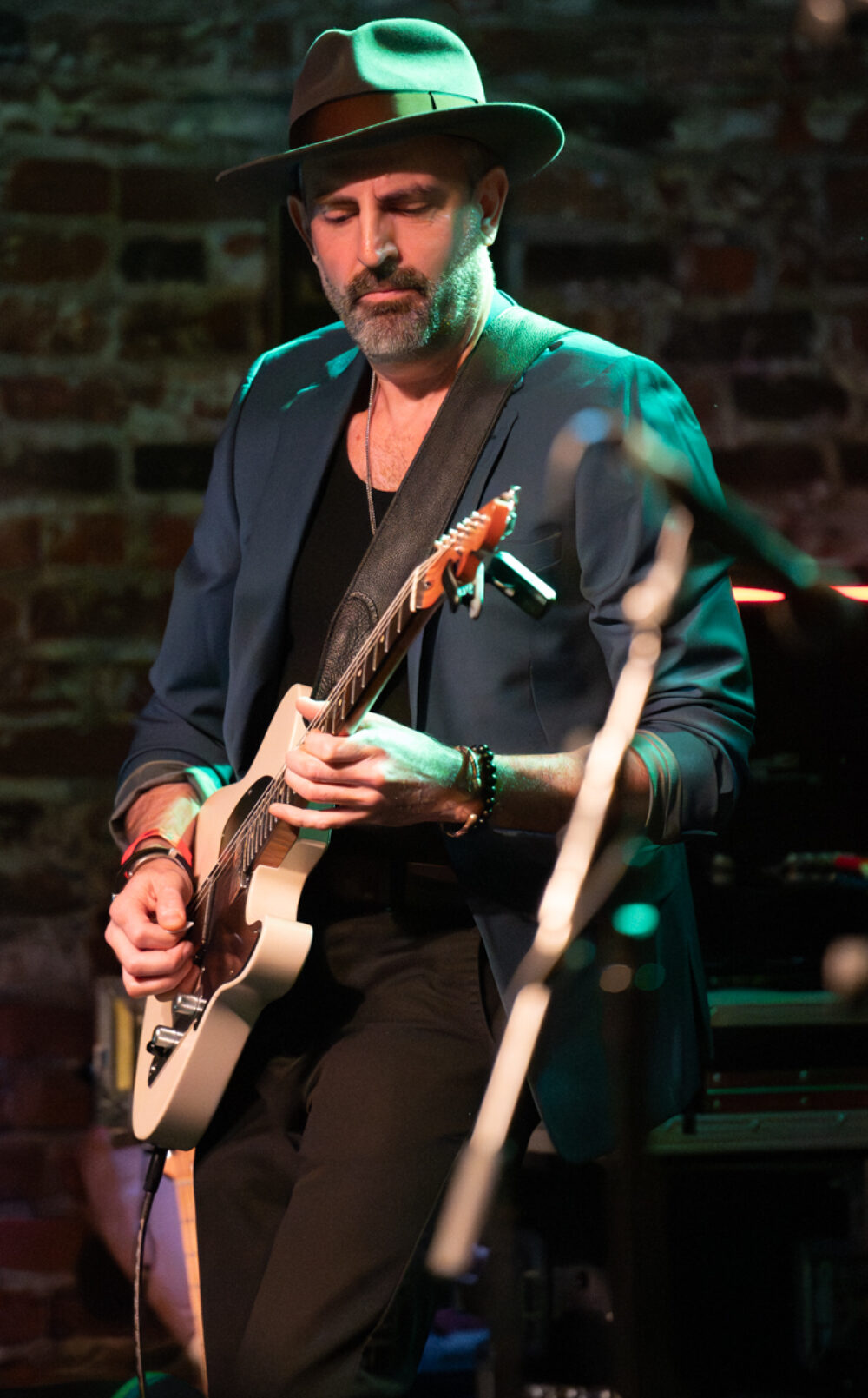 Raja Kassis from New Orleans on guitar