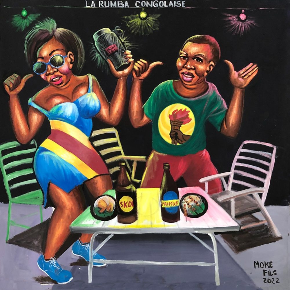 Moke Fils 2022, Acrylic on Canvas, 80cm x 80cm Opening Bid: $1300.00