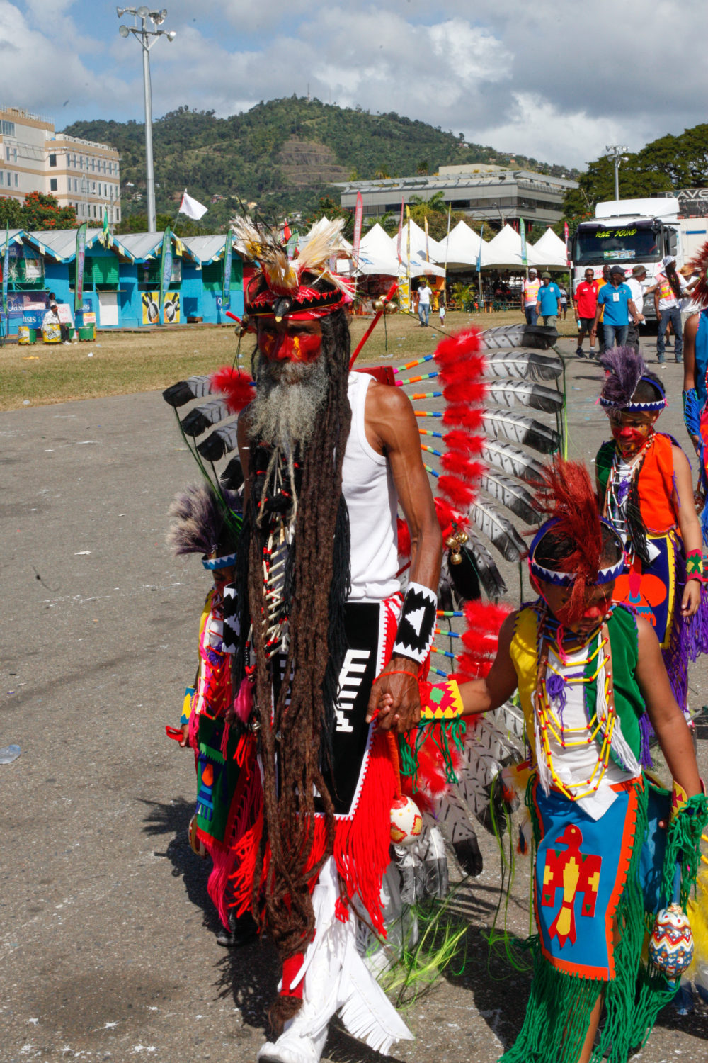 Two generations of fancy Indians