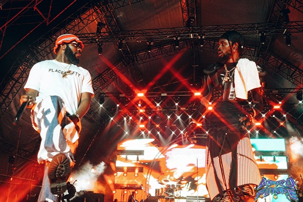 Odumodublvck (left) and Black Sherif (right) performing their hit collaboration ‘Wotowoto Seasoning’