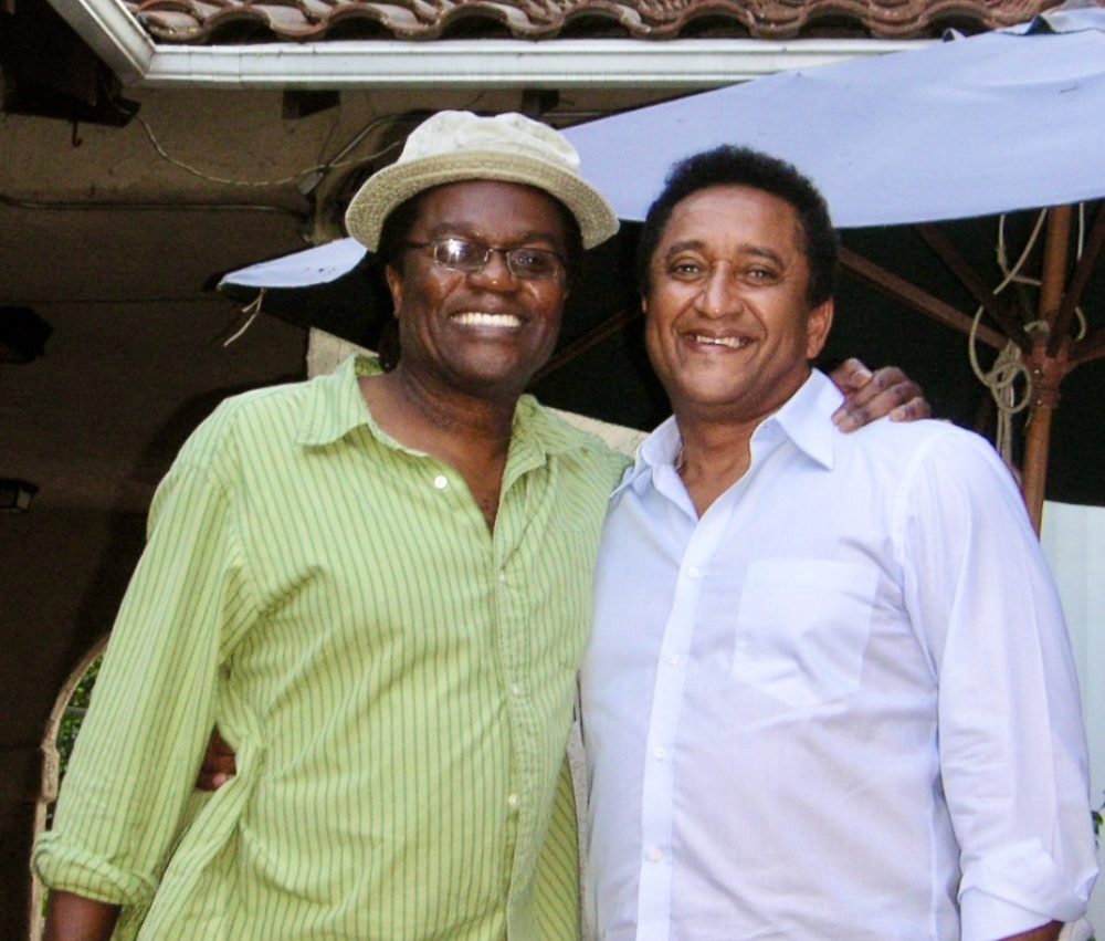 Ricardo Lemvo with Waldemar in Los Angeles, 2006. Photo: CC Smith