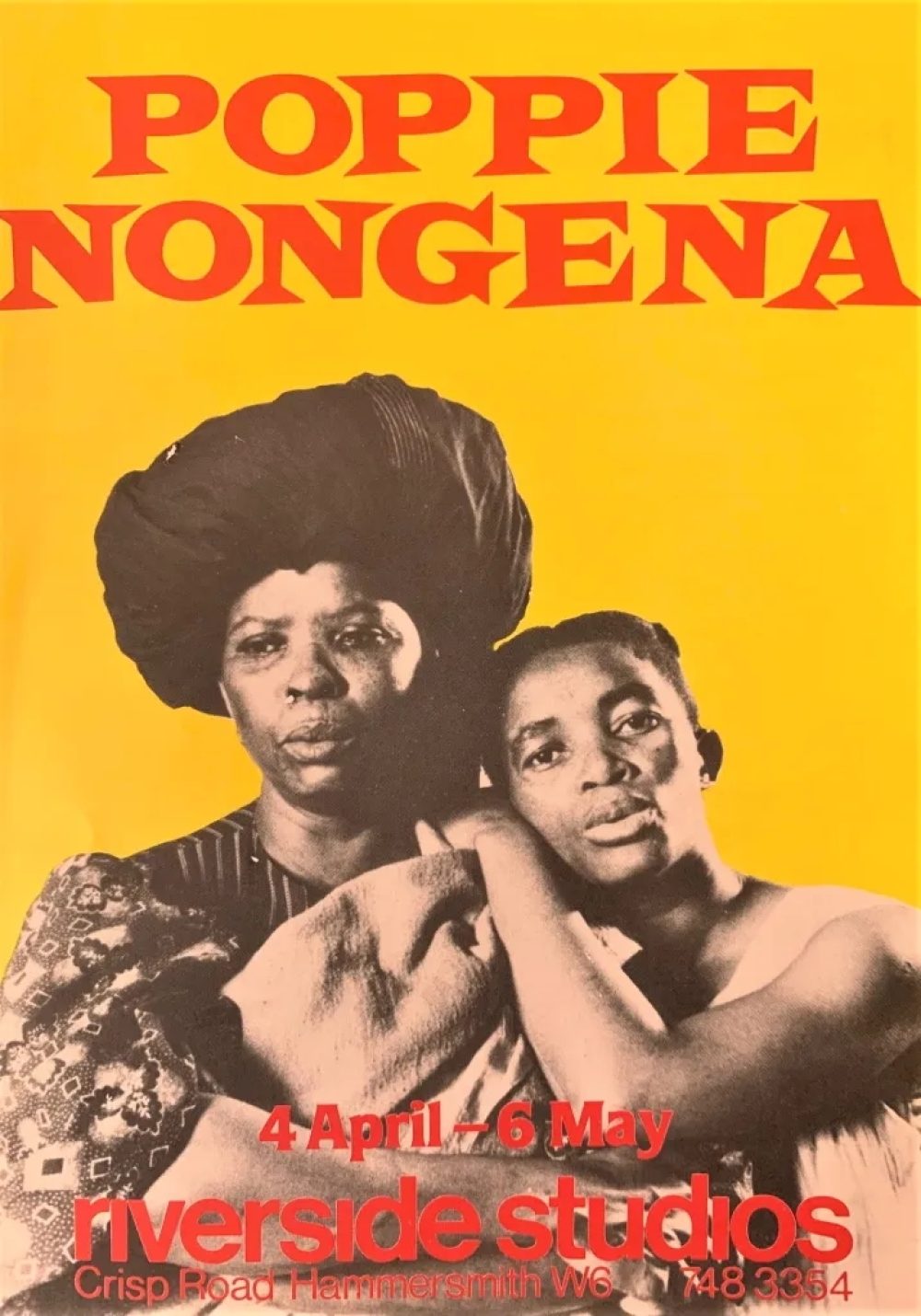 Poppie Nongena original stage play, London. 1985 composer Sophie McGina with Thuli Dumakude